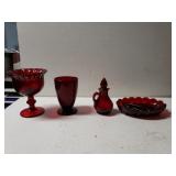 Ruby Red Glassware