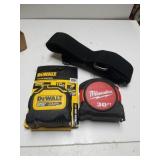 Dewalt  & Milwaukee Tape measure & Belt