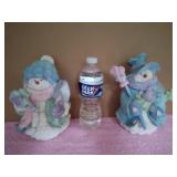 2 Snowmen Figures