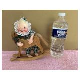 1995 Annalee Doll On Wooden Rocking Horse
