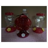 3 Hummingbird Feeders