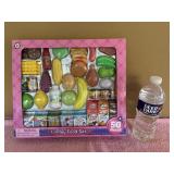 50 Pieces Of Play Food Set New