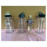 3 New Large Water Bottles