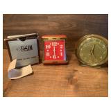 Vintage Elgin Travel Clock & Baby Ben Westclox