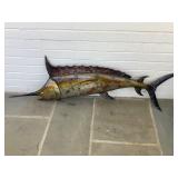 Large Metal Wall Hanging Marlin