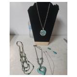 Ladies Faux Turquoise Jewelry Lot