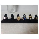 (8) Ladies Costume Jewelry Rings - Some Marked