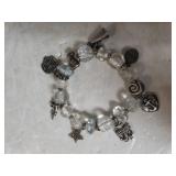 Ladies US Navy Charm Bracelet
