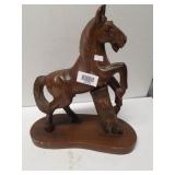 Wooden Rearing Horse Display