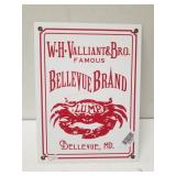 Bellevue Brand Crab Sign