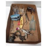 Small Airplane Clock, Shot Glasses & More