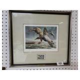 Canvas Racks 1982 Federal Duck Stamp Print Signed