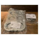 Pampered Chef Mini Pie Pan Set & Dough Cutters