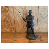 Vintage Fly Fisherman Sculpture
