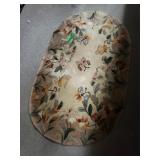 Oblong Flower Rug