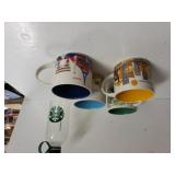 Assorted Mugs,  Starbucks Bottle