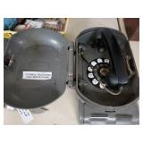 Vintage Bell Telephone Call Box With Phone