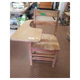 Vintage Wooden Student Desk
