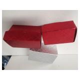 Decorative Red Silver Boxes(some Contents)