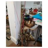 Assorted Fishing Rods & Reels