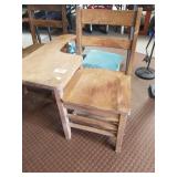 Vintage Wooden Student Desk