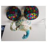 Stained Glass Like Small Tea Candle Holders,
