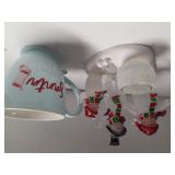 Snowman Tea Candle Holder & Santa Mug