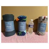 3 New Fleece Throws