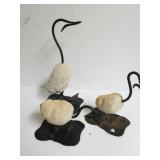 Duck Rock & Iron Sculptures