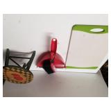 Cutting Board, Dust Pan/brush, Small Stool