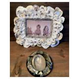Oyster Shell Frame & Oyster Ashtray