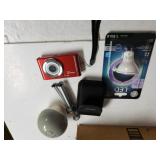 LED 35w Bulb, Mini Polaroid Camera, Homedics