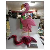 Decorative Pink Flamingo, Flamingo Hat, Sign