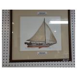 Signed Neil Harpe Skipjack Oyster Dredge Boat