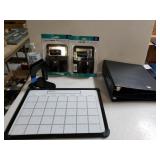 Dry Erase Calendar,  Book Ends, Locker Kits And