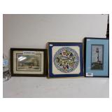 Currier And Ives Print And Others