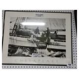 Signed ME Warren Skipjack Dredging Oysters