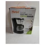 Parini 5 Cup Coffee Maker. New