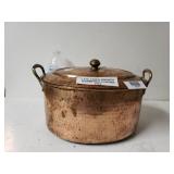 Late 1800s French Hammered Copper Pot