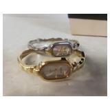 (2) Ladies Bangle Style Watches - Markekd