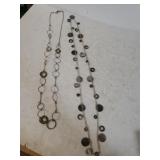 (2) Ladies Long Fashion Necklaces