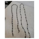 (2) Long Magnetic Beaded Pieces- No Clasps