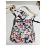 Shoulder Coach Bag With Matching Change Purse