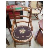 Vintage Needlepoint Chair