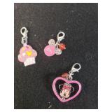 (3) Disney Minnie Mouse Charms