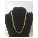 Mens Gold Tone Chain Necklace
