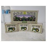 John Deere Mini Tractor Ornament Set