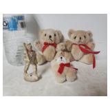 Posable Mini Bears & Military Man