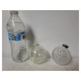 (2) Glass Christmas Ornaments - (1) Waterford