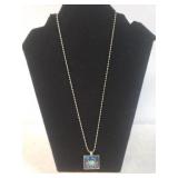 Ladies Crab Pendant Necklace